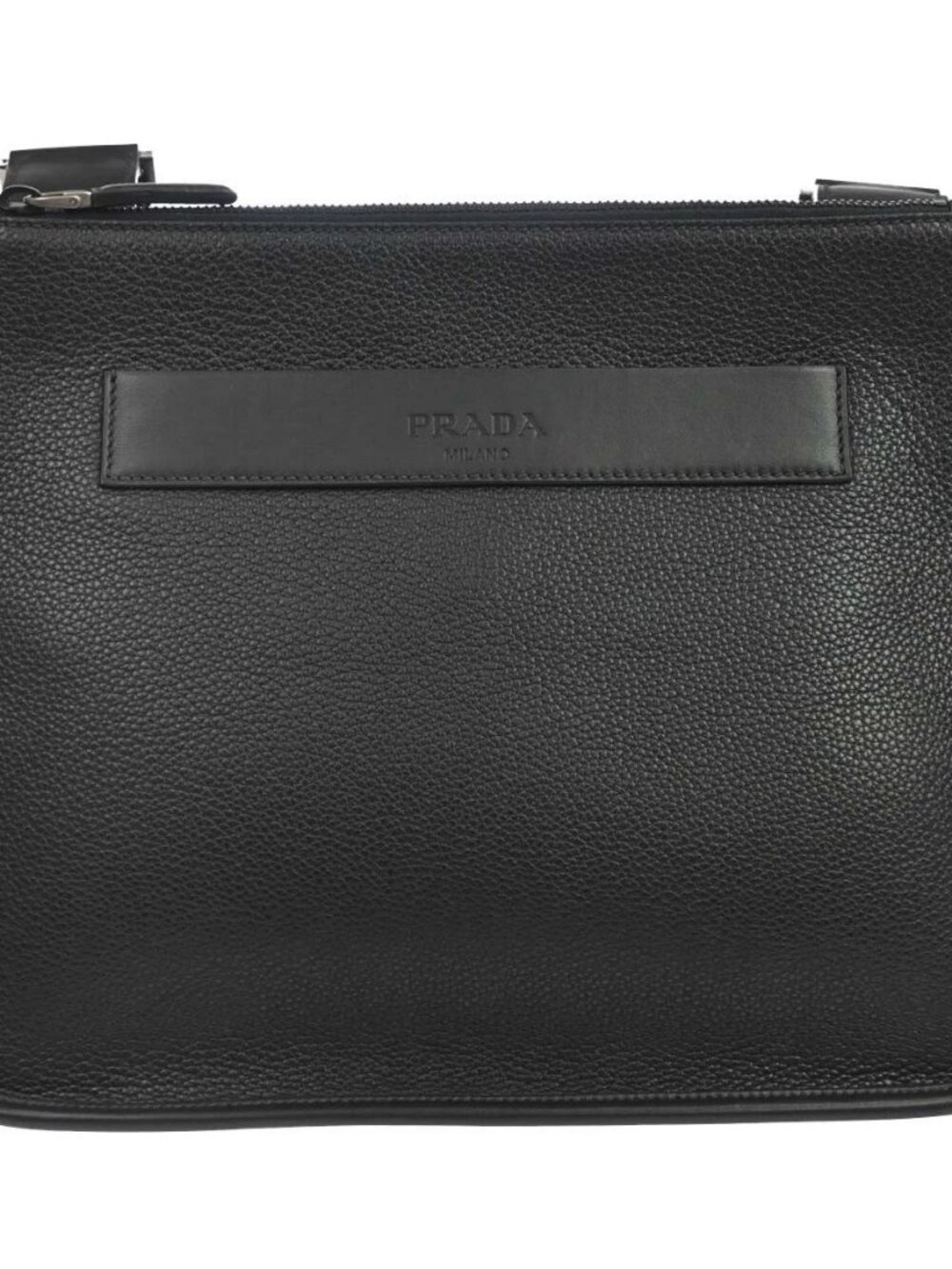 Prada Black Leather Shoulder Bag 56
